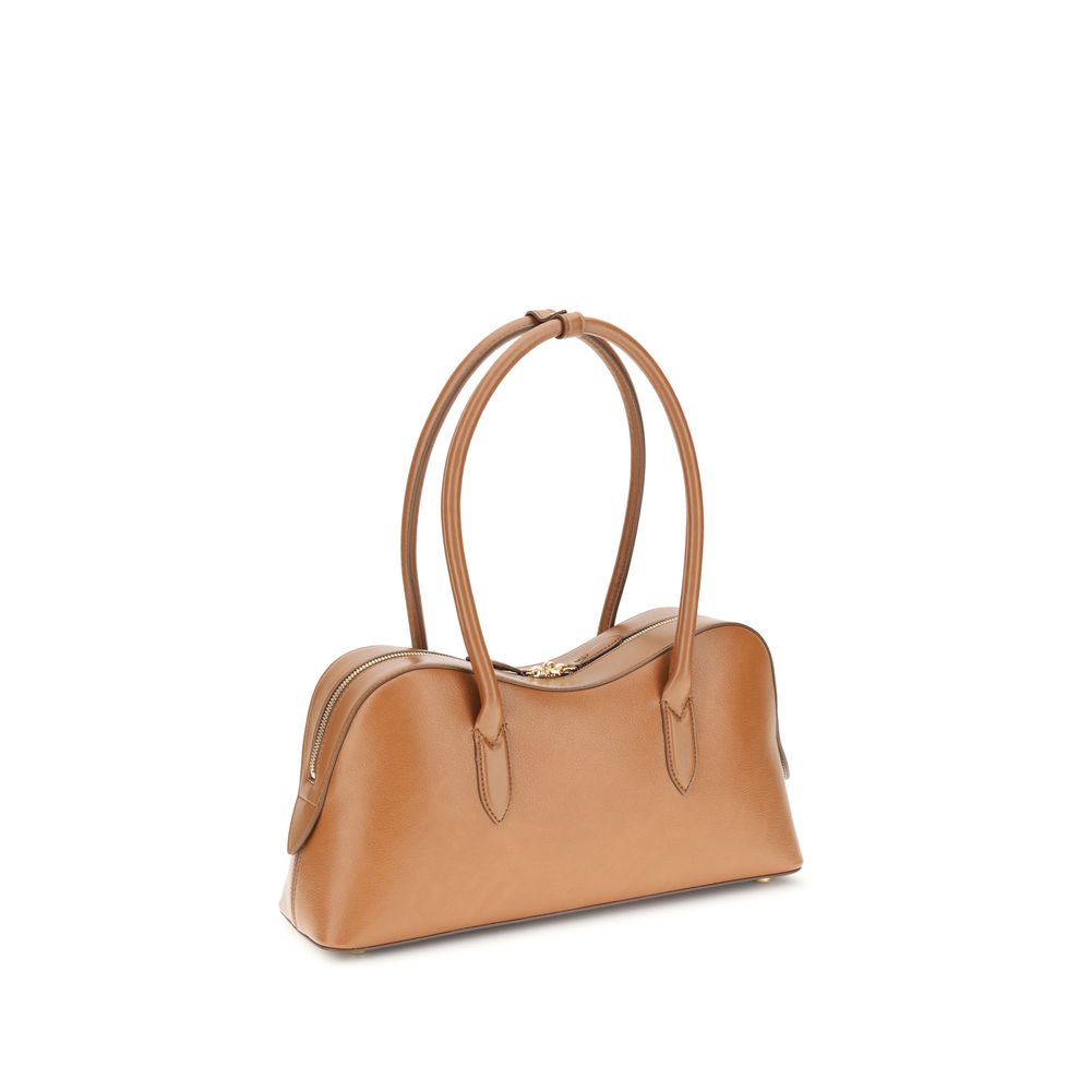 Stella McCartney Beigefarbene Schultertasche aus Nylon